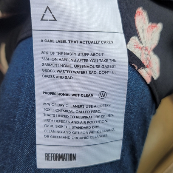 EUC Reformation Misha Floral Pocket Dress - Picture 9 of 9